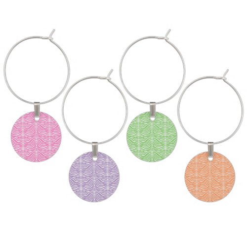 Stripes Pattern Wine Charm