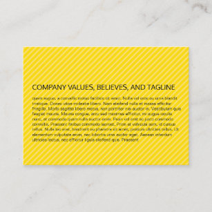Stripes Pattern (Yellow) Business Card