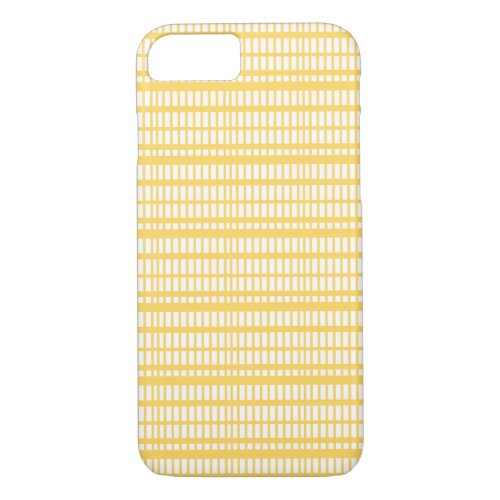 Stripes Pattern Yellow iPhone 87 Case