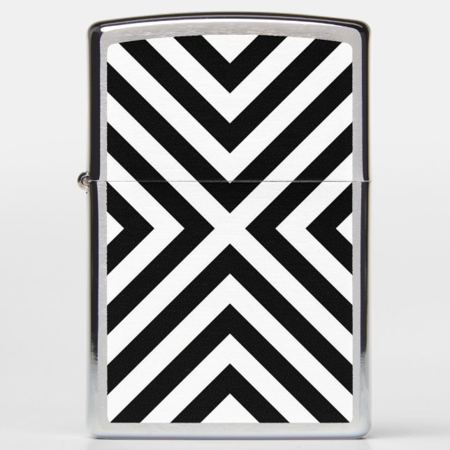 Stripes Pattern Zippo Lighter (Front)