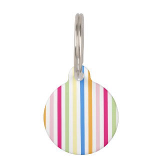 Stripes Pet Name Tag