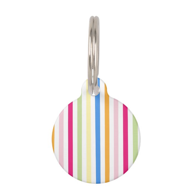 Stripes Pet Name Tag (Front)