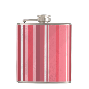 Stripes Pink Flask