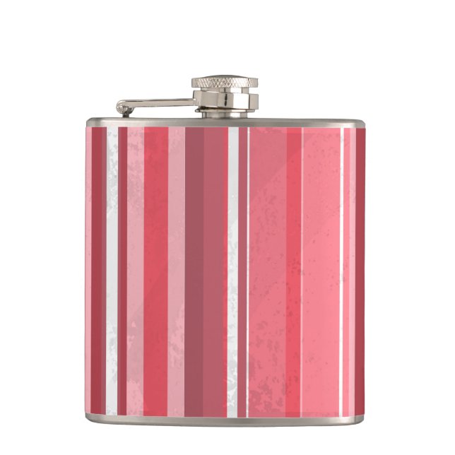 Stripes Pink Flask (Front)