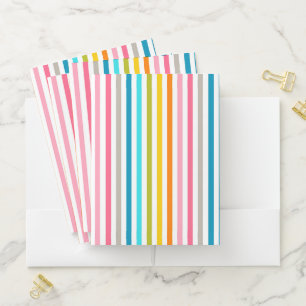 Stripes Pocket Folder
