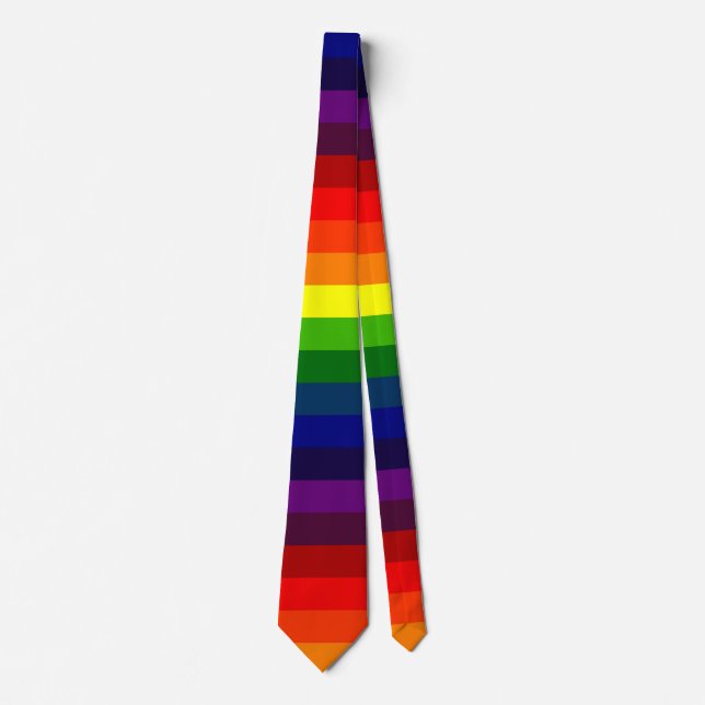 STRIPES - RAINBOW ~.jpg Tie (Front)
