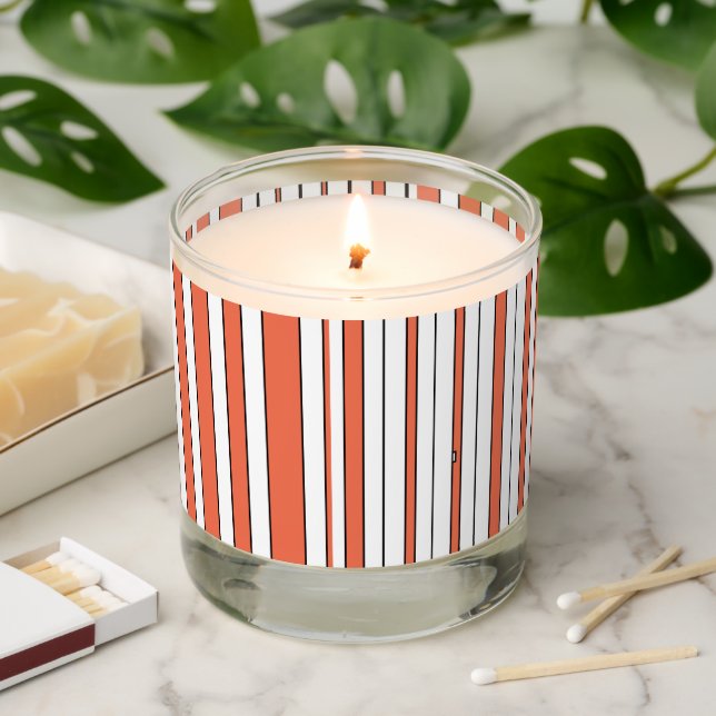 Stripes Scented Candle (Lit)