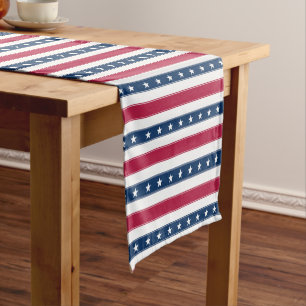 Stripes & Stars Short Table Runner