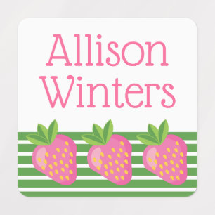 Stripes & Strawberries Clothing Labels