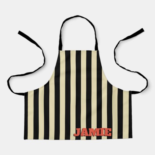 Stripes striped kids cooking crafts personalized apron