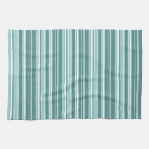 Stripes - Teal Green Blue Towel