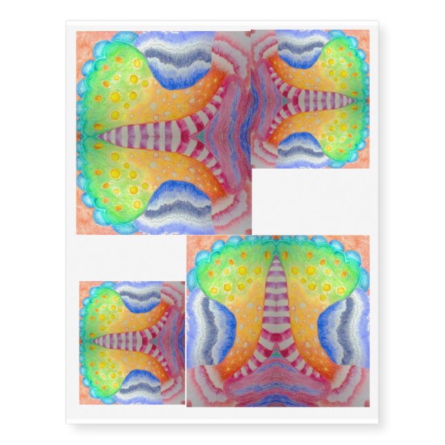 "Stripes"  Temporary Tattoo (Front)