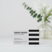 Stripes | Texture Business Card (Standing Front)