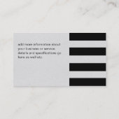 Stripes | Texture Business Card (Back)