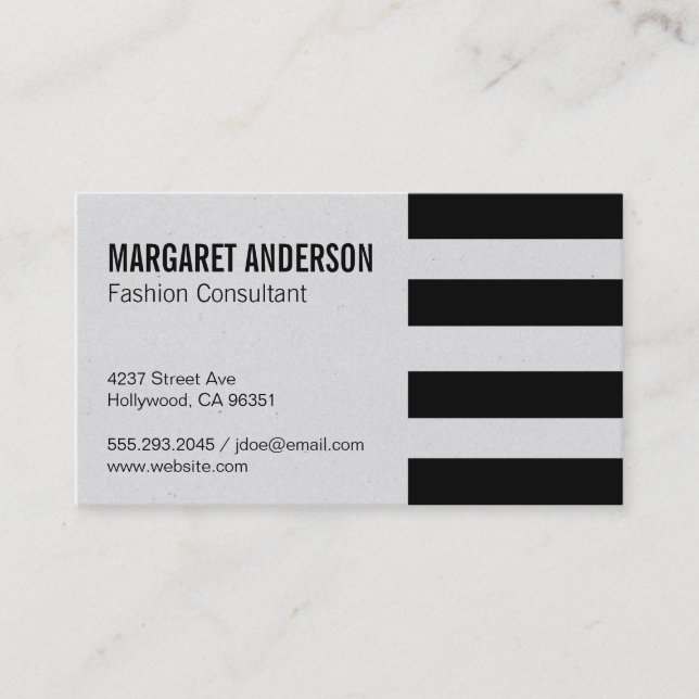 Stripes | Texture Business Card (Front)