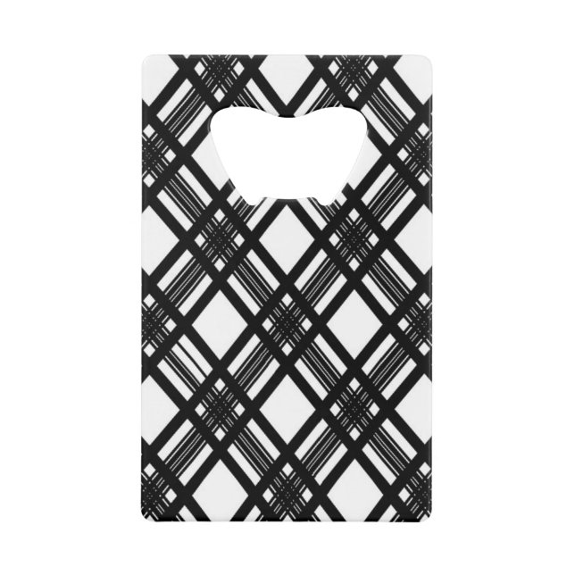 Stripes Texture Credit Card Bottle Opener (Front)