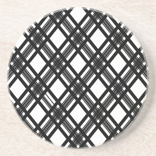 Stripes Texture Drink Coaster (Front)