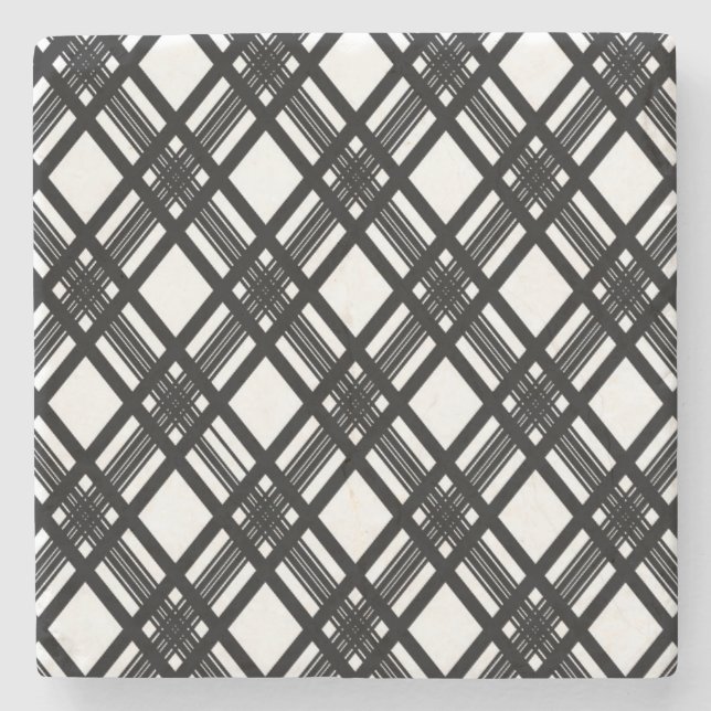 Stripes Texture Stone Coaster (Front)