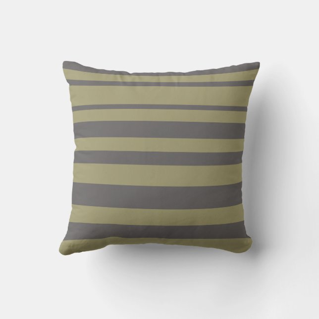 Stripes Throw Pillow (Back)