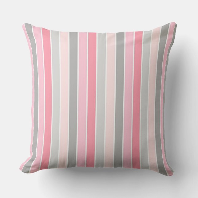Stripes Throw Pillow (Front)