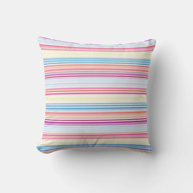 Stripes Throw Pillow (Front)