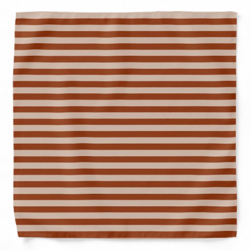 STRIPES tight Brown on any Color Bandana