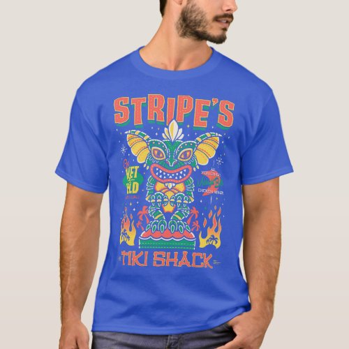 Stripes Tiki Shack Creepy Cute Retro Vintage Surf T_Shirt