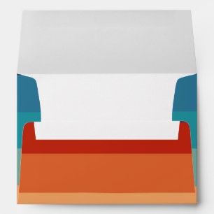 Stripes Vintage Color Old Style Colorful Geometric Envelope