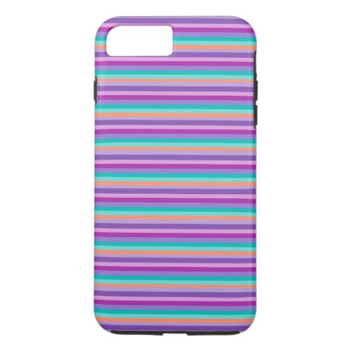 Stripes Vivid Colors Apple iPhone 7 Plus Tough iPhone 8 Plus7 Plus Case