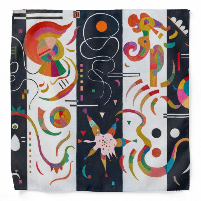 Stripes, Wassily Kandinsky Bandana (Front)