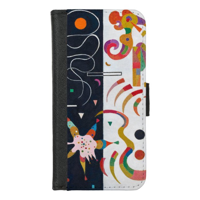 Stripes, Wassily Kandinsky iPhone Wallet Case (Front)