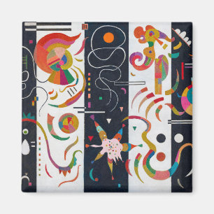 Stripes, Wassily Kandinsky Magnet