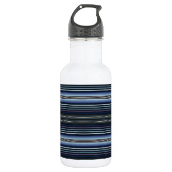 Stripes Water Bottle by unique_cases at Zazzle