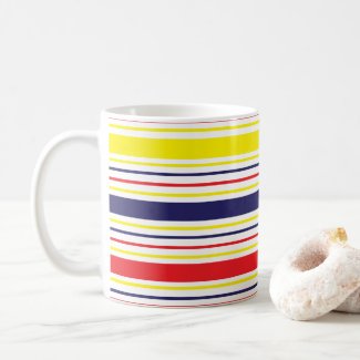 Stripes Yellow Blue Red 