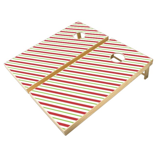 Stripes | Zazzle_Growshop. Cornhole Set (Angled)