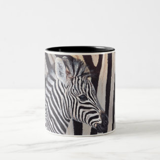 Stripes Zebra Baby and Mom mug