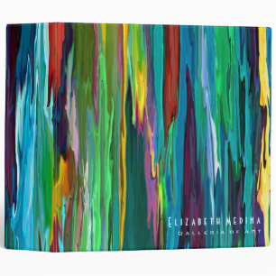 Stripesa ~Binder Photo Album Abstract Modern Retro 3 Ring Binder