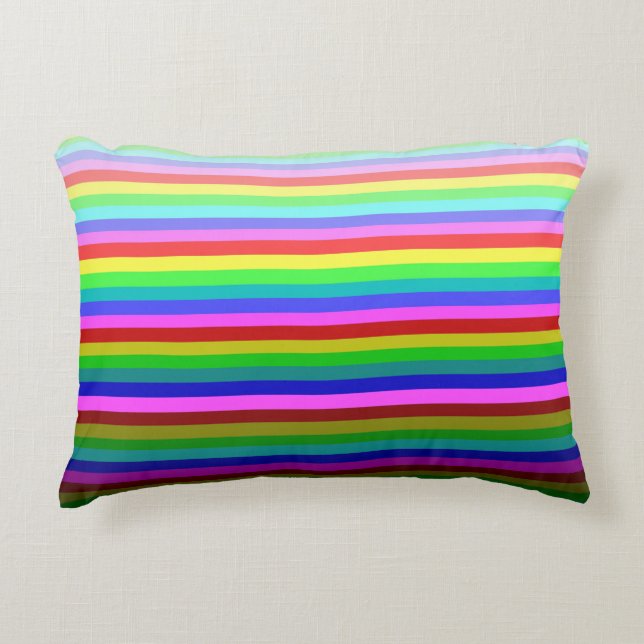 Stripey Accent Pillow (Front)