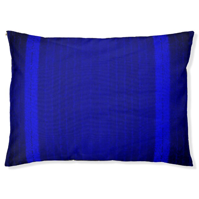 Stripey Blue Pet Bed (Front)