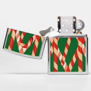 Stripey Cane-Shaped Sugar-Stick Zippo Lighter