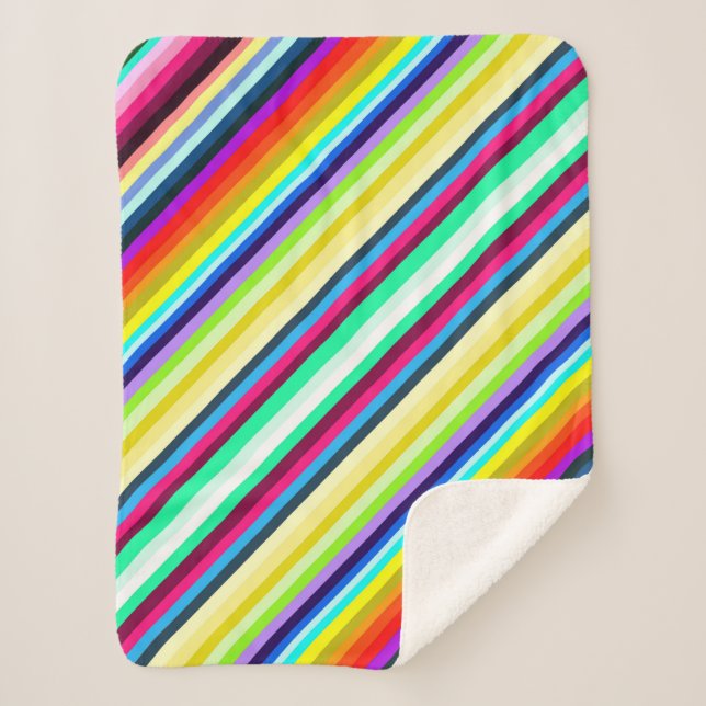 Stripey Fleece Blanket 30"x40" (Front)