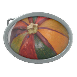 Stripey Pumpkin belt buckle
