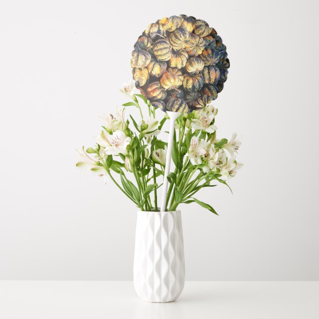 Stripey Pumpkins Cluster  Balloon (Vase)