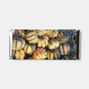 Stripey Pumpkins Cluster Hershey Bar Favors