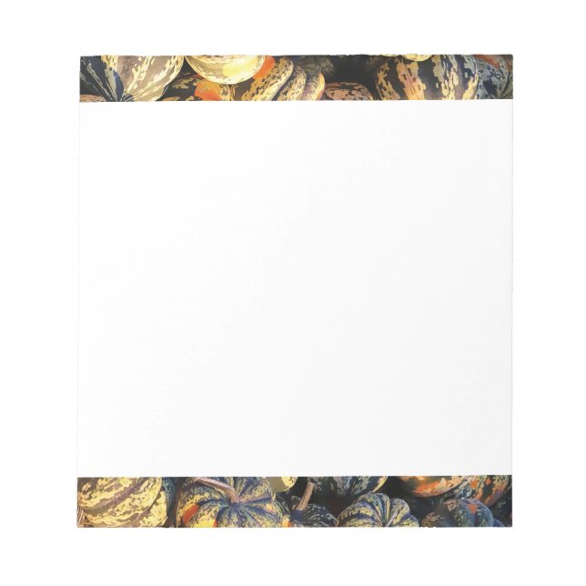 Stripey Pumpkins Cluster  Notepad (Front)