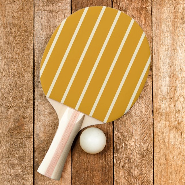Striping Burnt Buttercup Color Ping Pong Paddle (Creator Uploaded)