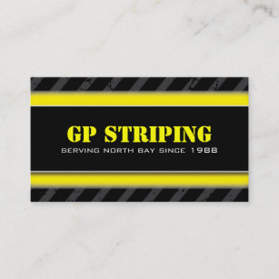 Striping Company Business Cards