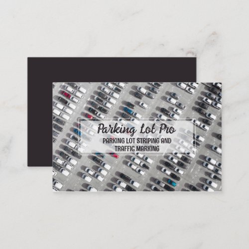 Striping Parking Lot Business Card
