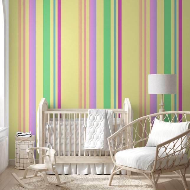  strips colorful wallpaper  (Kids)