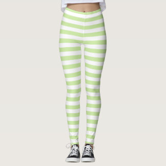 strips green sports original design floral sport leggings